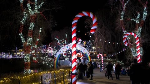 This is a decorative photo candy cane