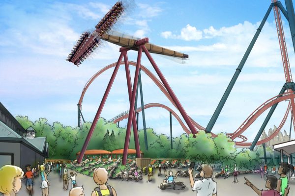 Rendering of New Swing Ride at Wonderland