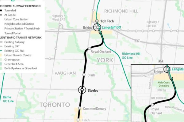 Yonge North Subway Extension Map