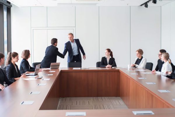 People at a boardroom table