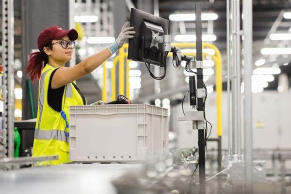 manufacturing line at Flow beverage in Aurora